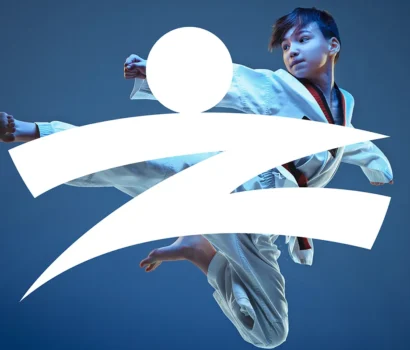 логотип спортивного клуба Zhanash дизайн айдентики