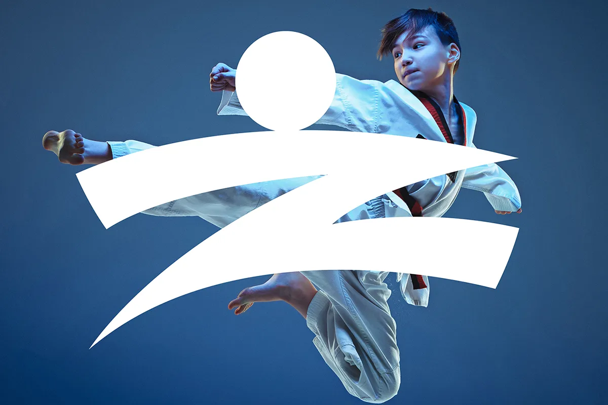 логотип спортивного клуба Zhanash дизайн айдентики