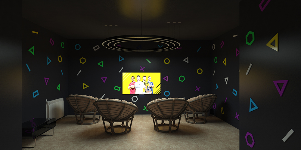 Дизайн компьютерного клуба Arena в Актау