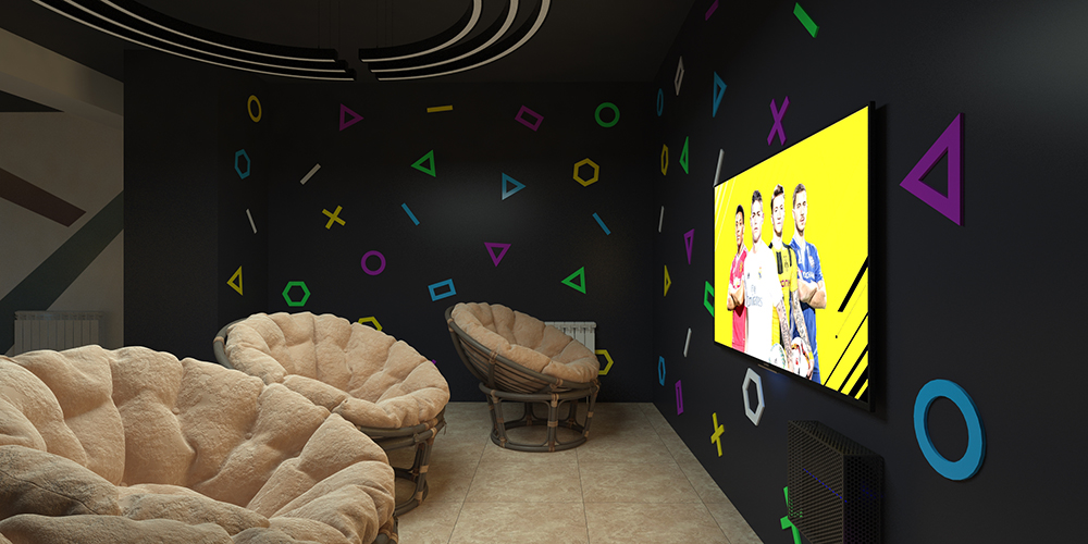 Дизайн компьютерного клуба Arena в Актау