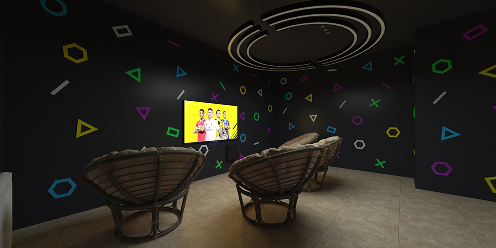 Дизайн компьютерного клуба Arena в Актау