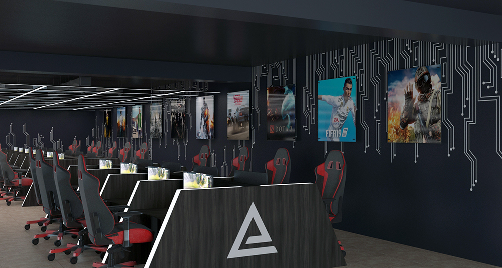 Дизайн компьютерного клуба Arena в Актау