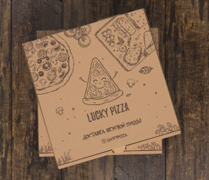 Дизайн фирменного стиля для "Lucky Pizza"