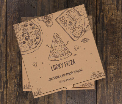 Дизайн фирменного стиля для "Lucky Pizza"
