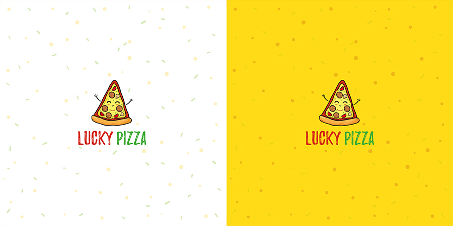 Разработаный дизайн пицерии "Lucky Pizza"