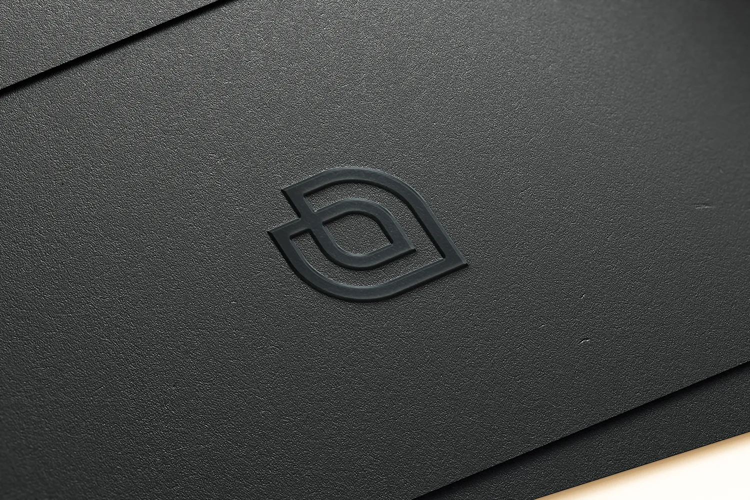 логотип Dynasty серебряное тиснение на черном фоне