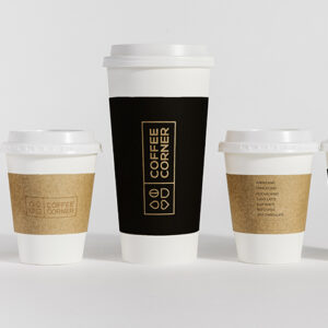 Дизайн на стаканчики для кофейни Corner Coffee