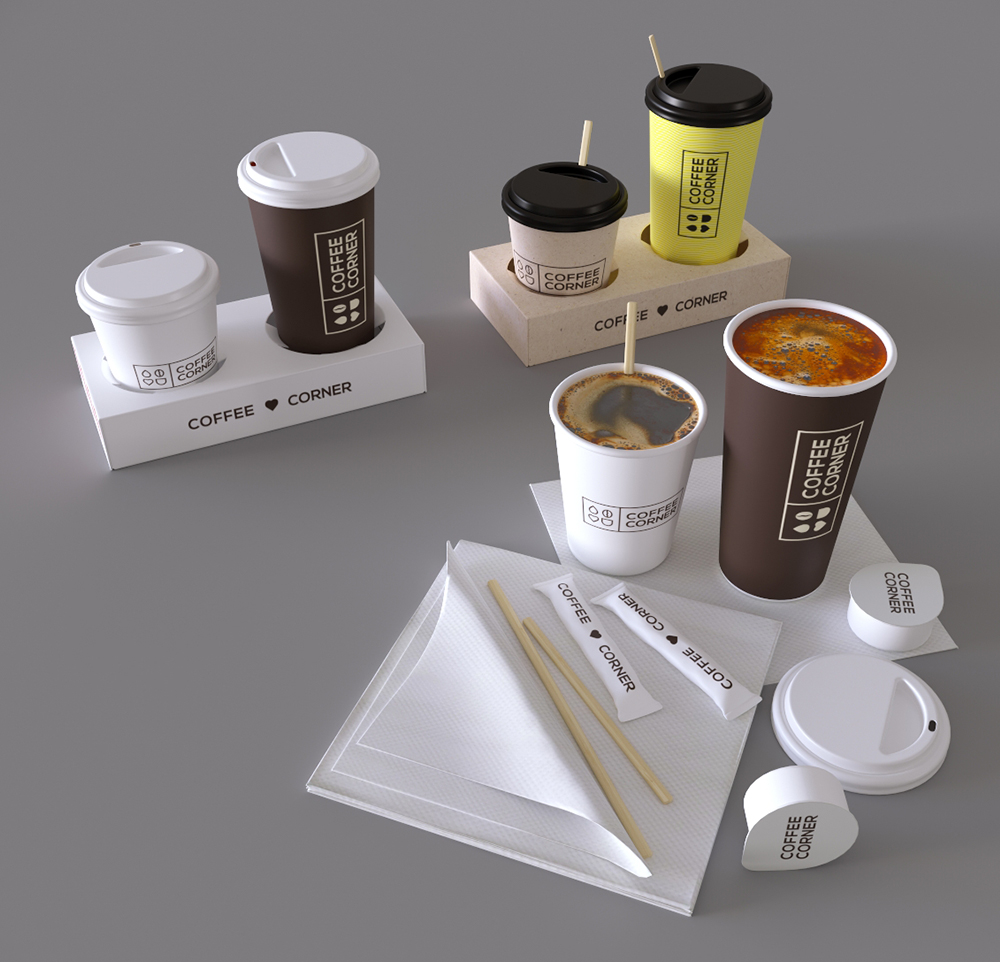 Дизайн для кофейни Corner Coffee