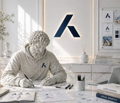 Примеры разработки логотипов: символы, шрифтовые начертания и эмблемы от студии Aktau Design