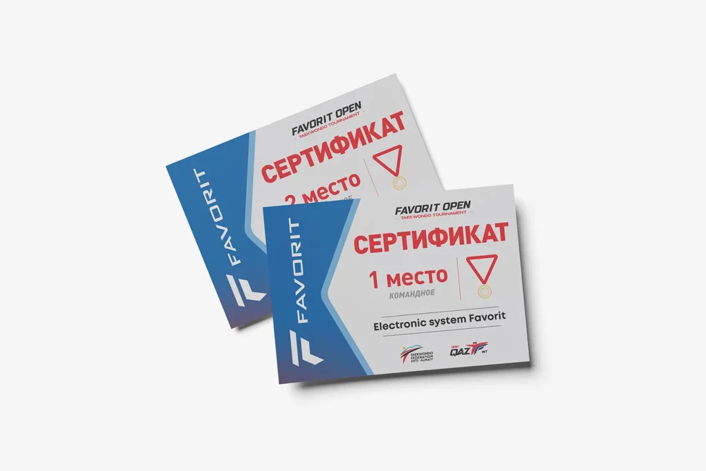 Оформление арены для спортивного мероприятия в Актау брендинг FAVORIT OPEN