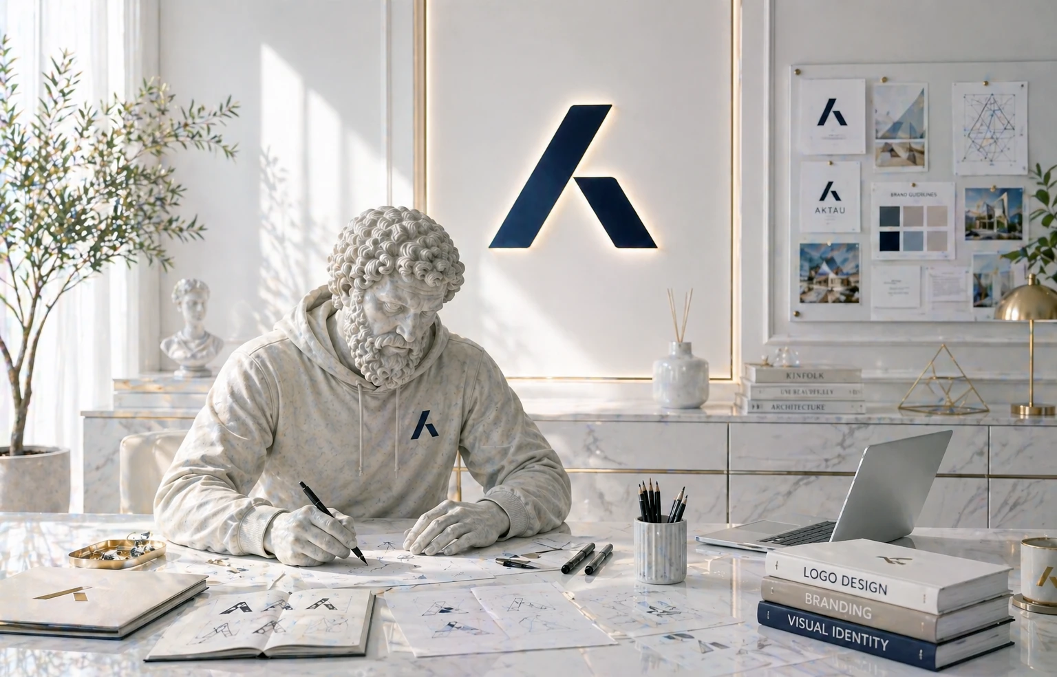 Примеры разработки логотипов: символы, шрифтовые начертания и эмблемы от студии Aktau Design