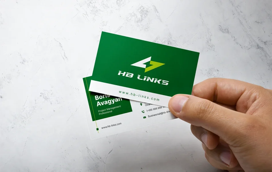 Визитки инженерной компании HB LINKS
