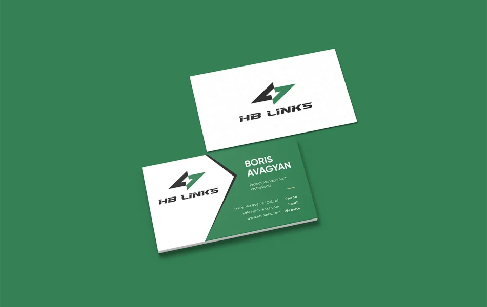 Визитки инженерной компании HB LINKS